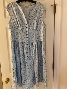 Retro inspired spring summer dress- Marked XXL but fits more like Large